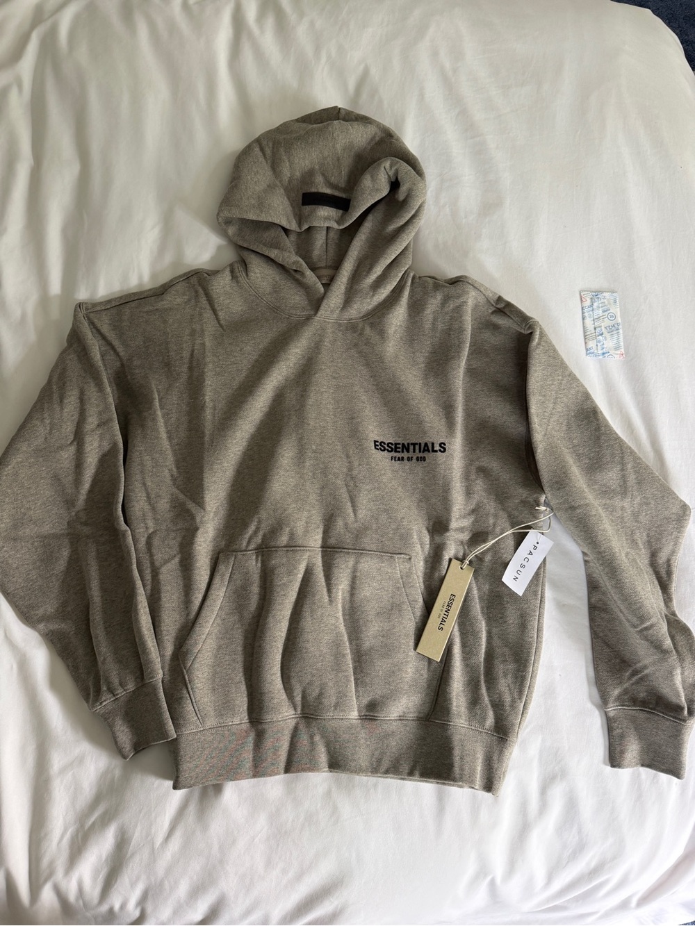 ESSENTIALS Men’s Dark Oatmean Pullover Hoodie